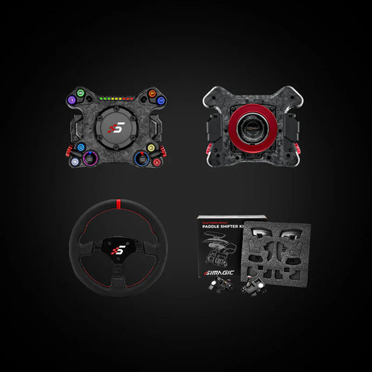 Simagic Neo X+2-Paddle Shifter Module+P-330R(Leather)